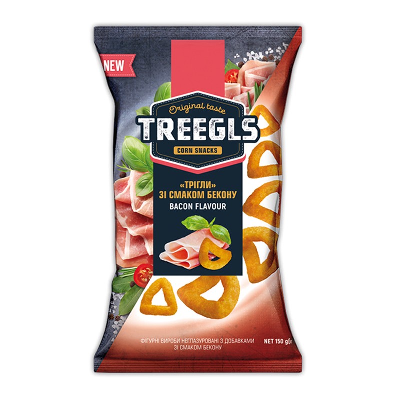 Treegls Salty Corn Snacks 150g Cheese, Bacon, Lobster, Sour Cream & Herbs