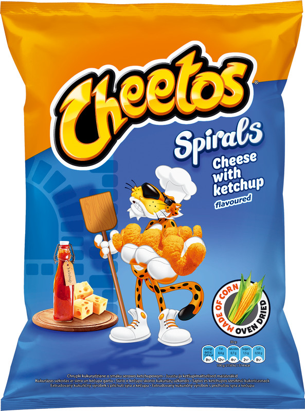 2 x CHEETOS SPIRALS Cheese & Ketchup Flavor Chips Snacks Crisps 145g 5.1oz gallery