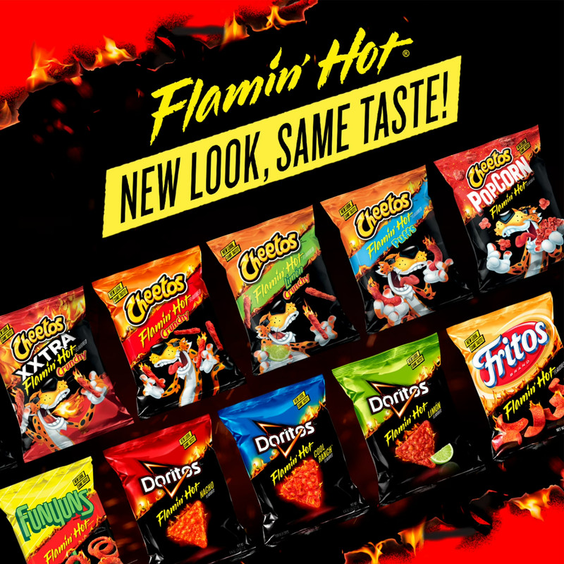 Chester's Puffcorn Flamin' Hot Flavored Puffed Corn Snacks, 4.25 oz Bag gallery