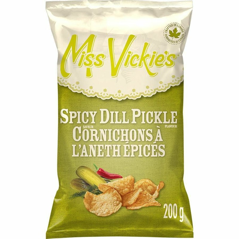 12 Bags of Miss Vickie’s Spicy Dill Pickle Potato Chips 200g Each- Free Shipping