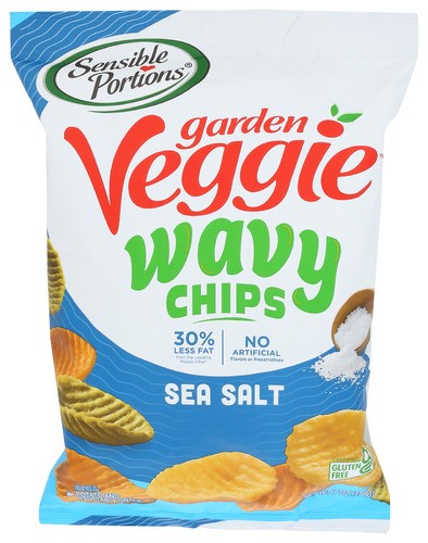 Sensible Portions Chip Veggie Sea Salt 7 Oz (Pack of 12)