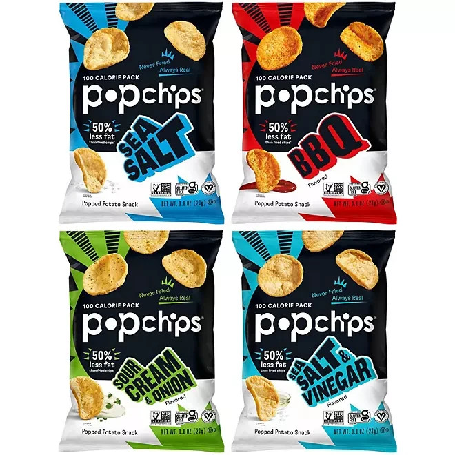 30 PACK Popchips Variety Box (0.8 oz Bags) FRESH&FAST SHIPPING! gallery