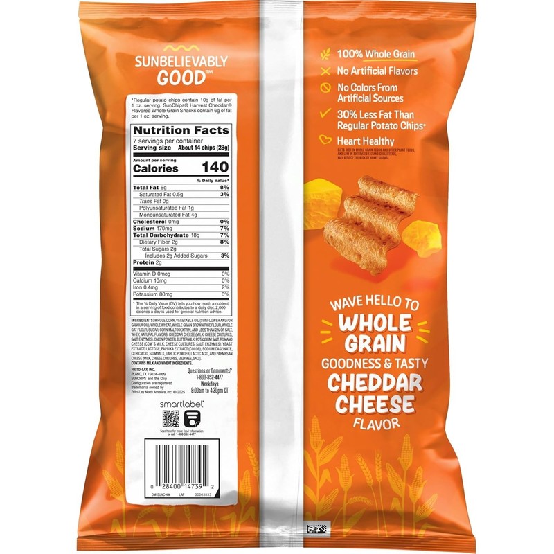 Multigrain Snacks Harvest Cheddar, 7 Oz gallery
