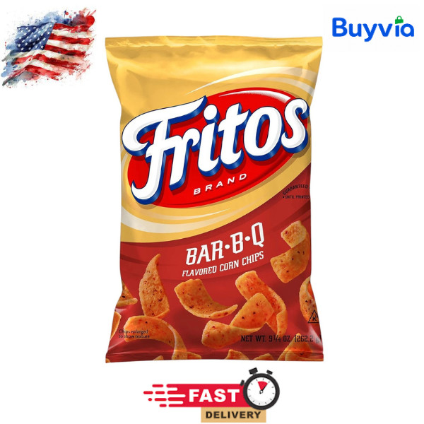 Fritos Bar B Q Flavored Corn Chips 9.25 oz Barbecue Flavor
