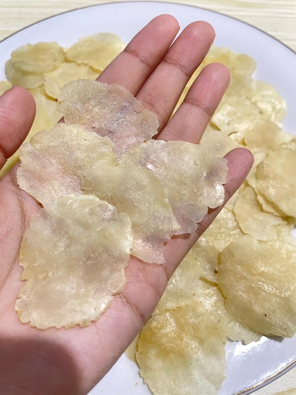 4500 GR THIN CRACKERS BITTERNUT EMPING Belinio Melinjo Gnetum Gnemon Padi Oats