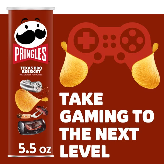 Pringles Texas BBQ Barbecue Brisket 5.5oz New Limited Potato Crisps Chips x1 Can gallery
