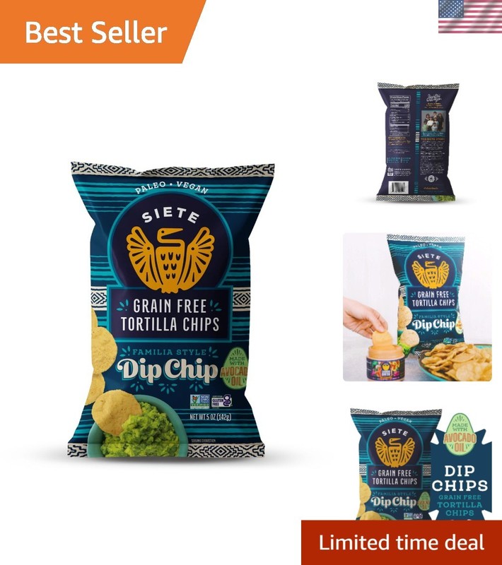 Family-Friendly Grain Free Tortilla Chips - & Gluten Free, 5 oz Pack of 3