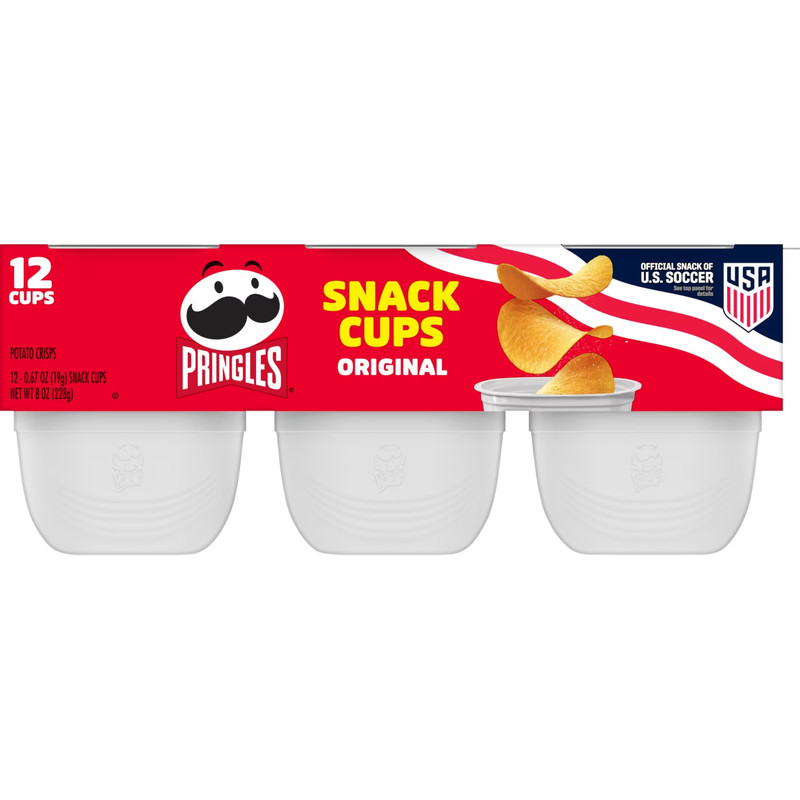 Pringles Snack Cups Original Potato Crisps Chips, Lunch Snacks, 12 Count... gallery