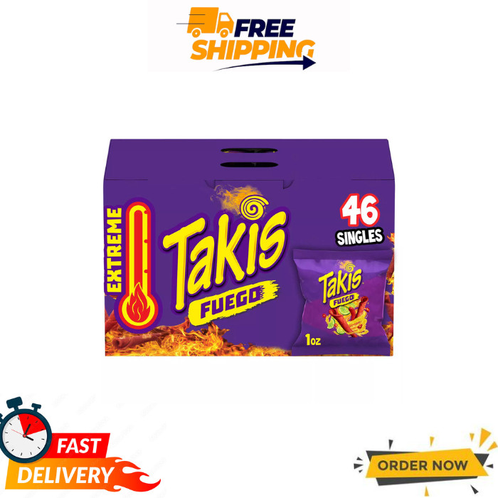 Takis Fuego Rolled Tortilla Chips, 1 oz., 46 pk.