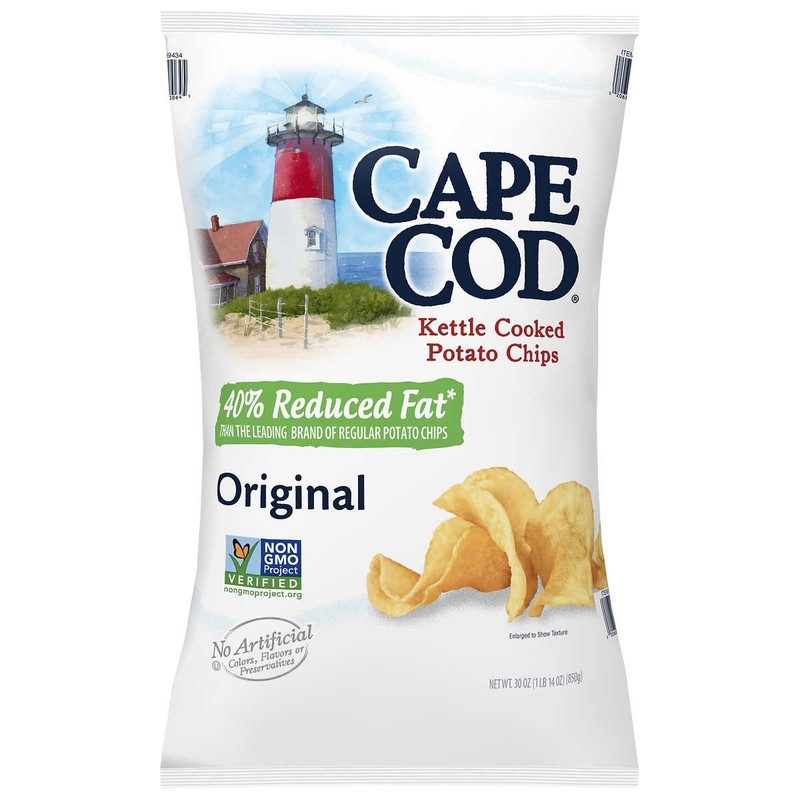 Cape Cod Kettle Cooked Potato Chips, Original, 30 Ounce