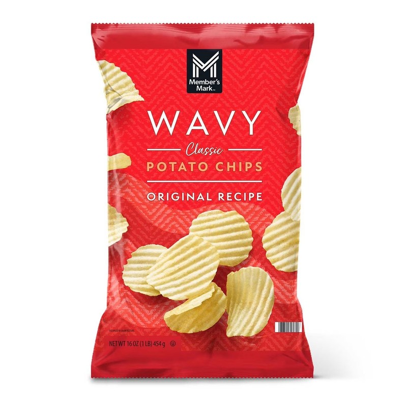 2 PACK - Member's Mark Wavy Potato Chips (16oz each) Great Price Free Shipping gallery