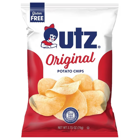 Utz Original Classic Salted Potato Chips, 2.75 oz. – Pack of 14