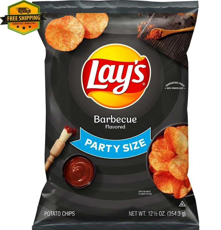Lay’s BBQ Flavored Potato Chips, Party Size – 12.5 oz Bag
