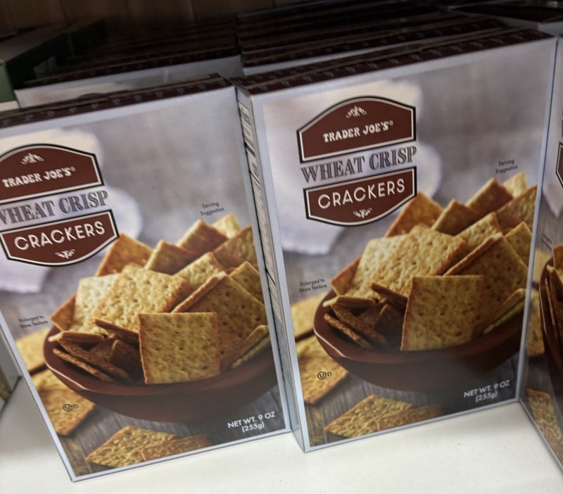 2 Packs Trader Joe’s Wheat Crisp Crackers 9 Oz Each Pack