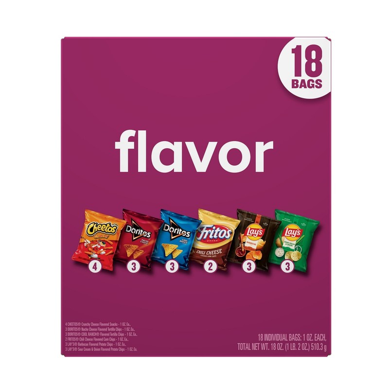 Frito Lay Flavor Mix Chips Variety Pack, 1 oz, 18 Count gallery