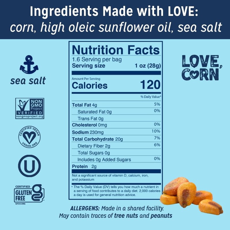 Snacks Sea Salt Gluten Free Kosher Non-GMO Crunchy 1.6oz 10 Bags gallery