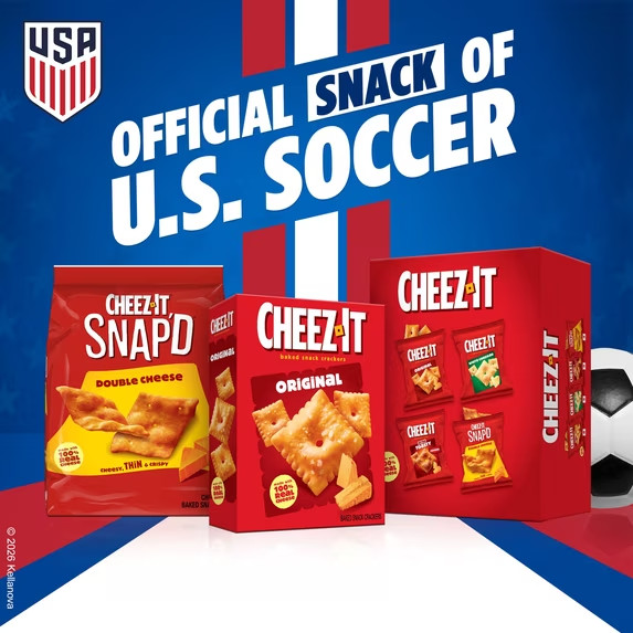 Cheez-It Snap’d Double Cheese Cheesy Baked Chips, Lunch Snacks, 12 oz
