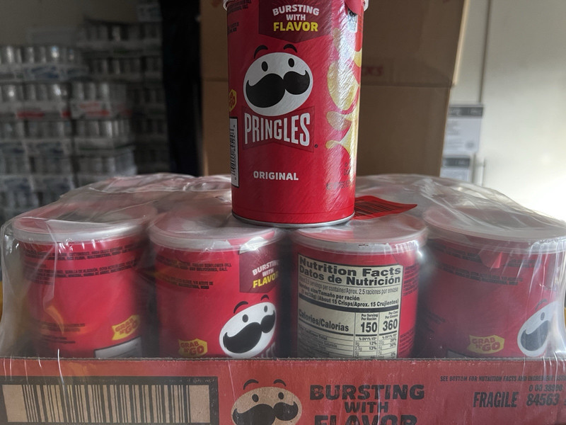 Pringles Original Flavor Potato Chips Tube Snack