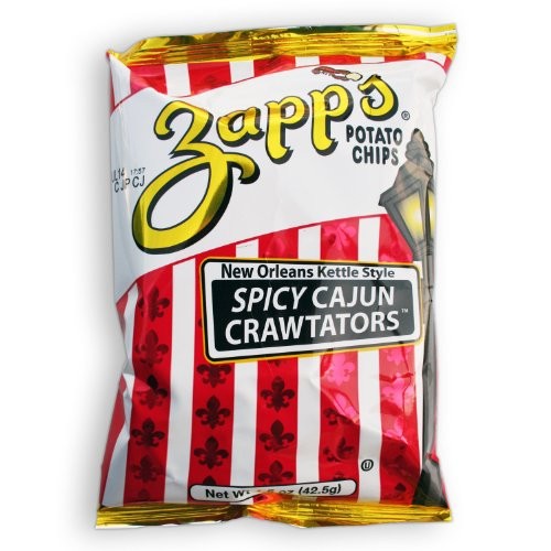 Zapp’s Potato Chips – 1.5oz Bag (Cajun Crawtator) Pack of 60