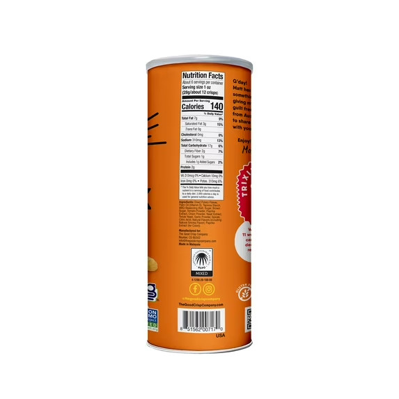 (3 pack) The Good Crisp Company Gluten Free Outback BBQ Snack Chips in Paperboar gallery
