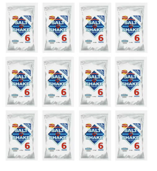 72 PACK Walkers Salt & Shake Crisps 72 Bags 24g