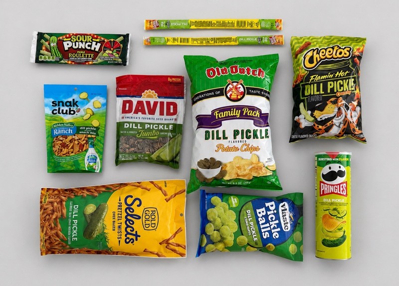 Dill Pickle Snack Variety Pack – 10 New Unopened Items