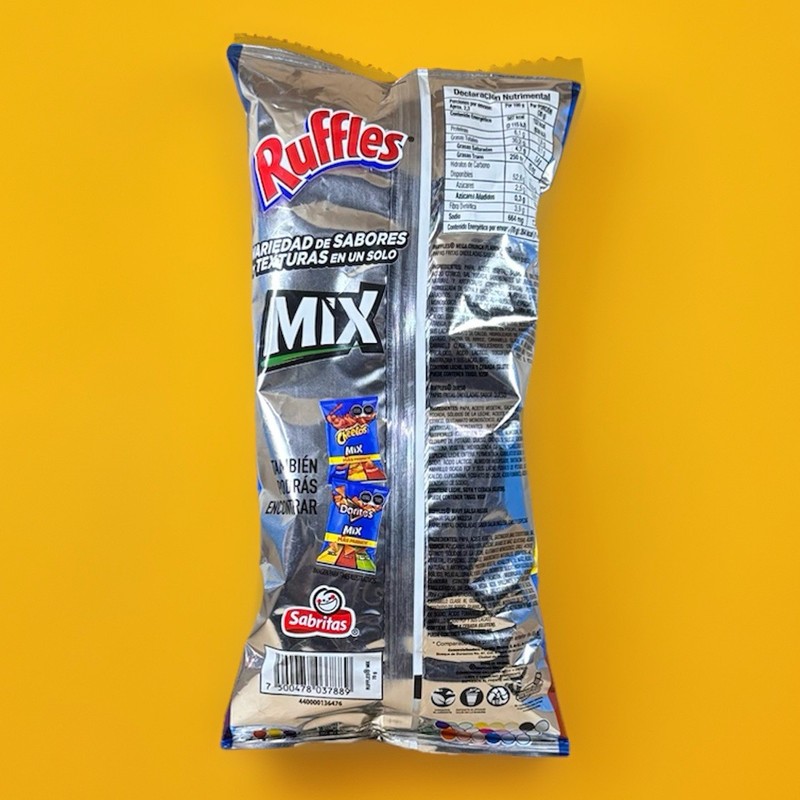 6- PACK Ruffles Mix (70g) Black Sauce Cheese, Mega Crunch Flaming Hot Mix gallery