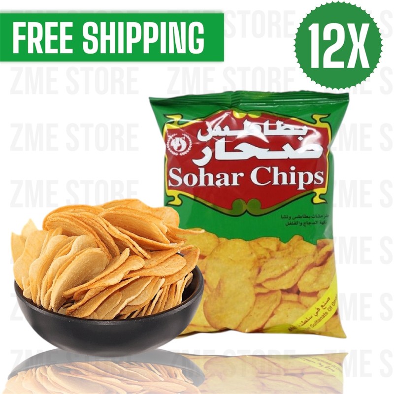 12 Pack X Sohar Chicken & Chili Flavor Potato Chips (15 gram) بطاطس صحار عمان