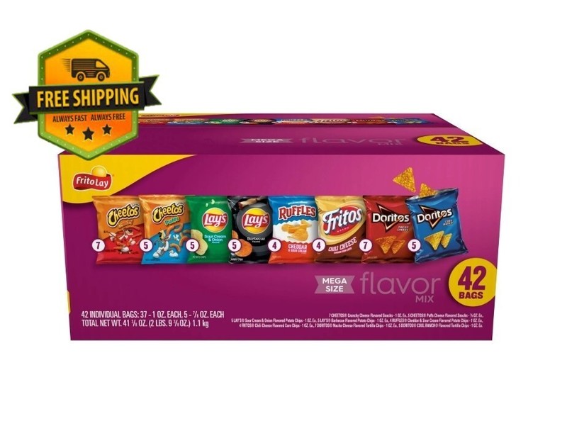 Frito-Lay Flavor Mix Snack Chips Variety Pack, 42 Count Multipack