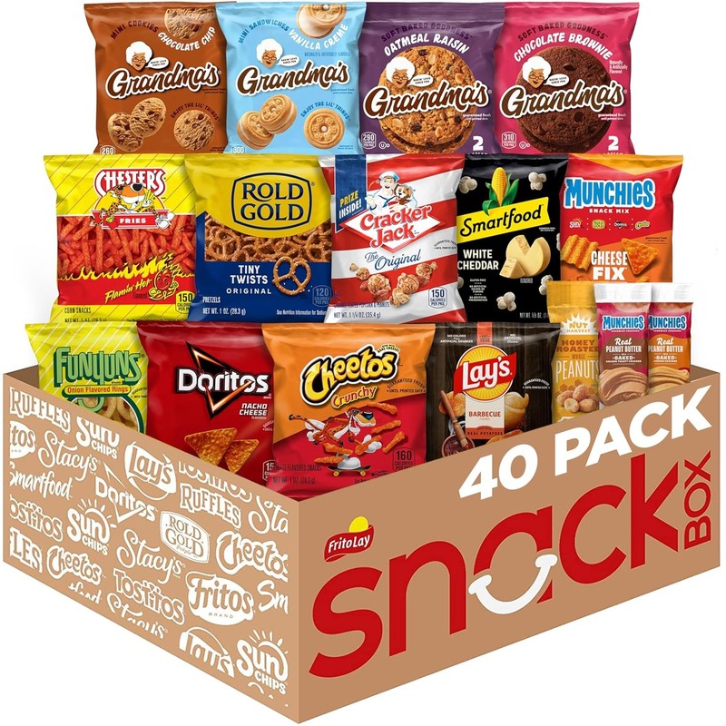 Frito-Lay Ultimate Snack Care Package, Variety Assortment of Chips, Cookies, Cra