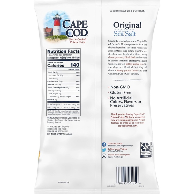 Potato Chips, Original Kettle Chips, 14 oz Party Size gallery