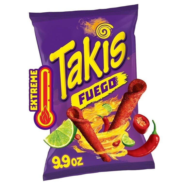 Barcel Fuego Takis Hot Chili Pepper and Lime Chips - 9.9 oz