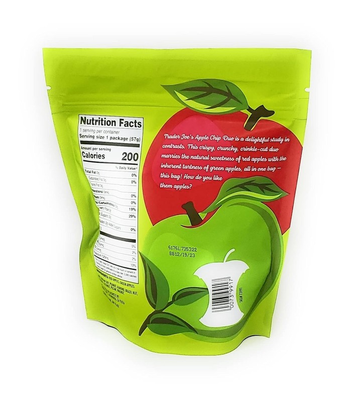 Trader Joe’s 2 oz. Dried Crinkle Cut Red & Green APPLE CHIP DUO ** BB 10/2026 ** gallery