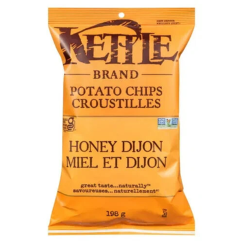 2-Pack Kettle Brand Honey Dijon (198g) Potato Chips Snack Crispy Delicious Taste gallery