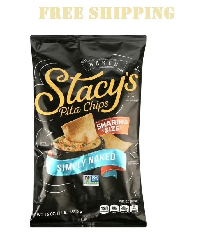 Stacy’s Baked Pita Chips Simply Naked, 16 oz Bag
