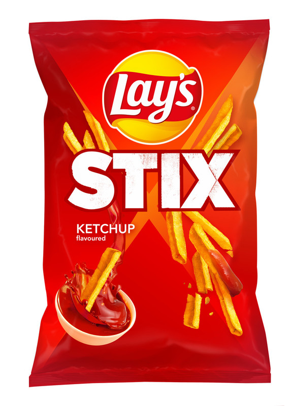 LAYS STIX KETCHUP Flavor Potato Chips Crisps European Snacks 130g 4.5oz
