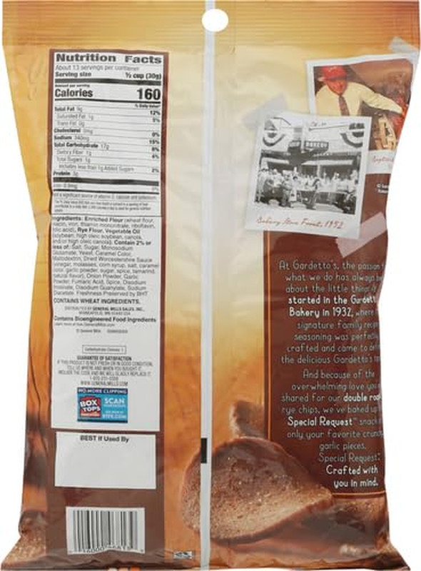 Special Request Garlic Rye Chips, Snack Bag, 14 Oz (Pack of 2) gallery