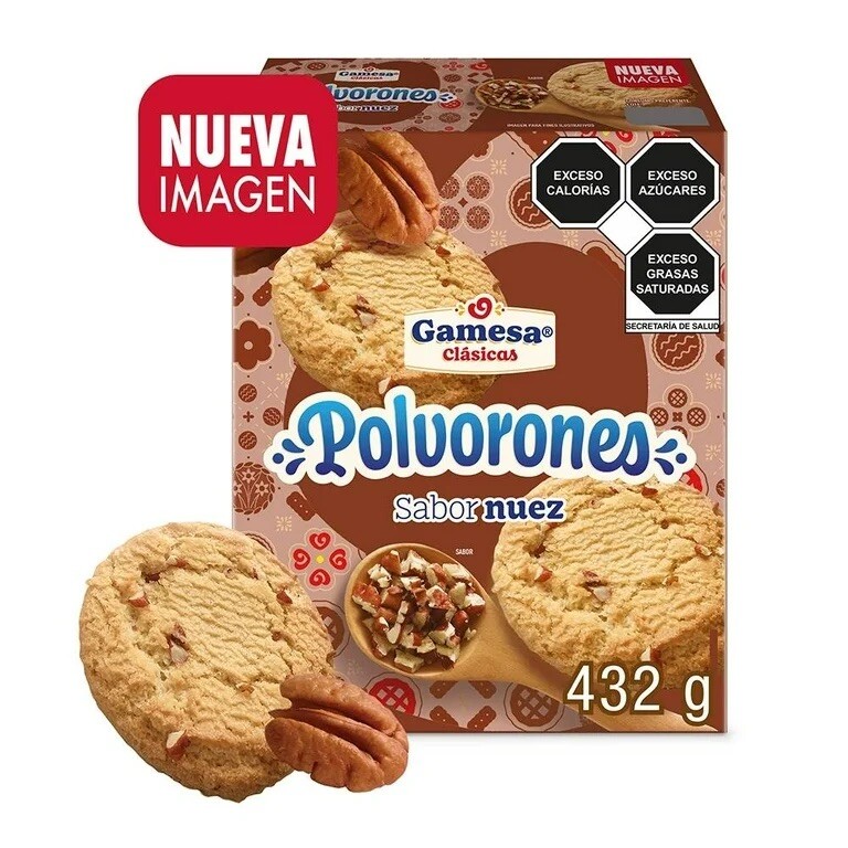 2 CAJAS DE POLVORONES CON NUEZ - SANDIES SHORTBREAD PECAN (2 BOXES).