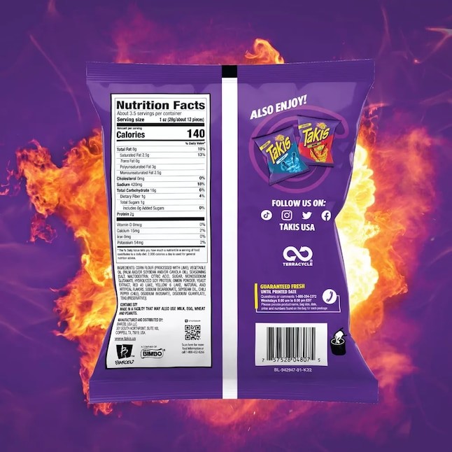 Takis Fuego Chili Lime Corn Chips gallery