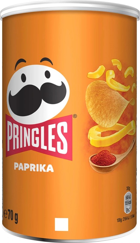 12 PRINGLES PAPRIKA Flavor Potato Chips Tubes European Snacks 70g 2.5oz gallery