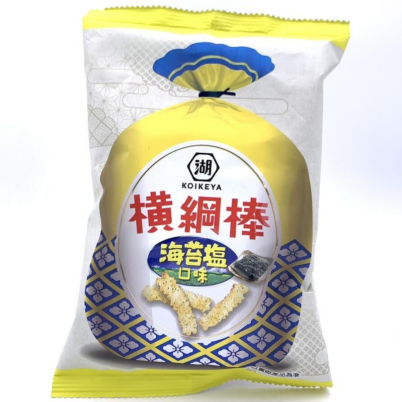 Koikeya Rice Cracker Salt & Seaweed Flavor 1.55oz/(44g)湖池屋 横纲棒 – 海苔盐口味