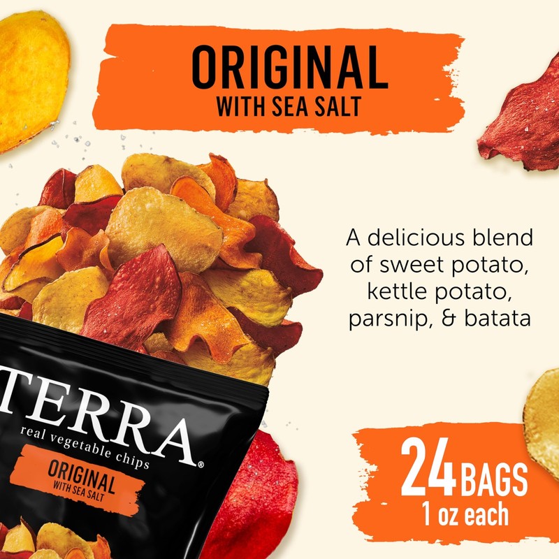 Vegetable Chips with Sea Salt, 1 Oz (Pack of 24) gallery