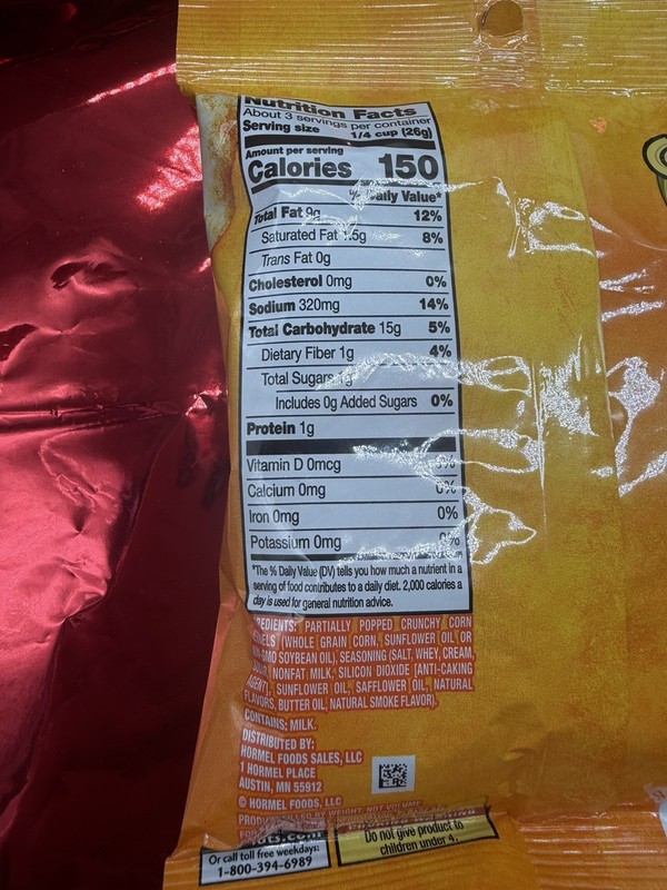 11– 3oz Sealed Bags of Movie Theater Butter Corn Nuts Snacks, Partially Popped gallery