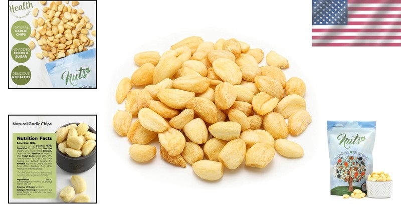 Sea-Salted Garlic Chips - Crispy, Natural Snack | Resealable Bulk Pouch 3.5 LBS^ gallery