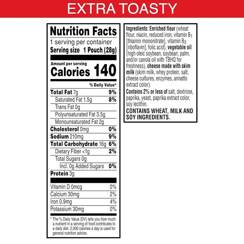 Crispy Extra Toasty Crackers, 40 Pouches gallery