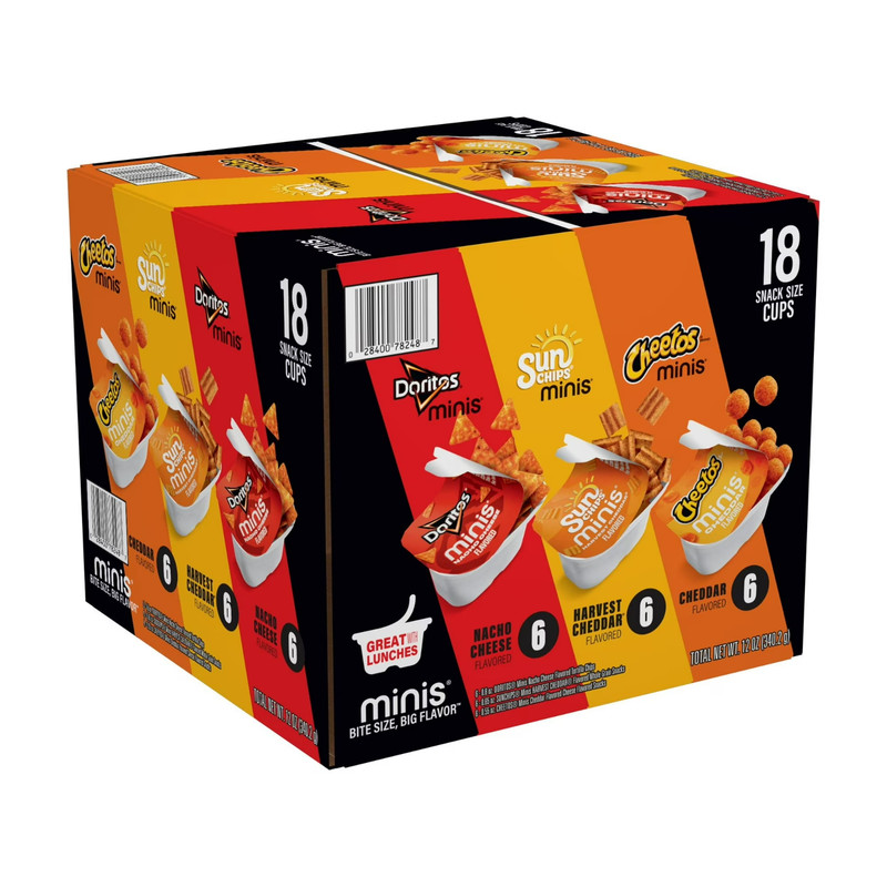 Frito-Lay Minis Doritos Cheetos and SunChips Variety Pack, 18 Pack FREE SHIPPING gallery