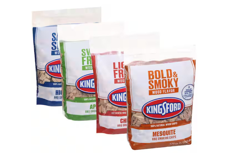 179 Cu. In. Hickory, Apple, Mesquite, Cherry Wood Chips Bundle (4-Pack) gallery