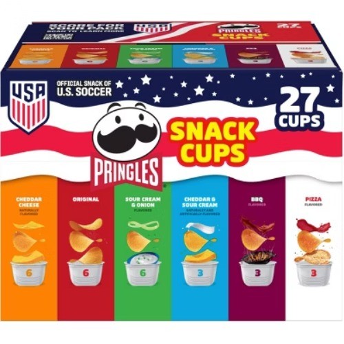 Pringles Snack Stacks 6 Flavors Potato Crisps Chips – 27ct