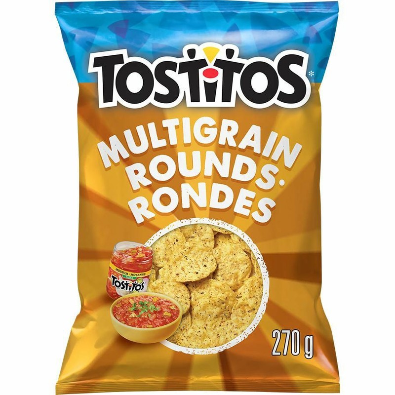 6 X Tostitos Multigrain Rounds Tortilla Corn Chips 270g Each – Free Shipping