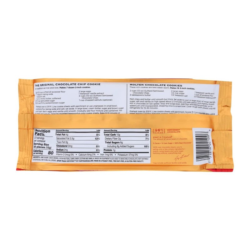 Guittard Baking Chips, Semi Sweet Chocolate, 12 oz 12 Ounce (Pack of 1) gallery